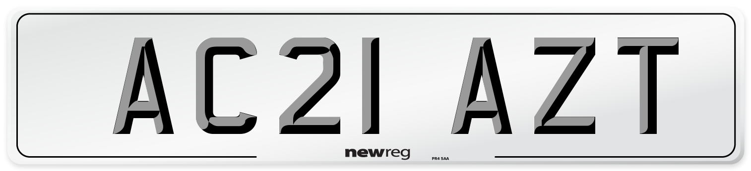 AC21 AZT Number Plate from New Reg